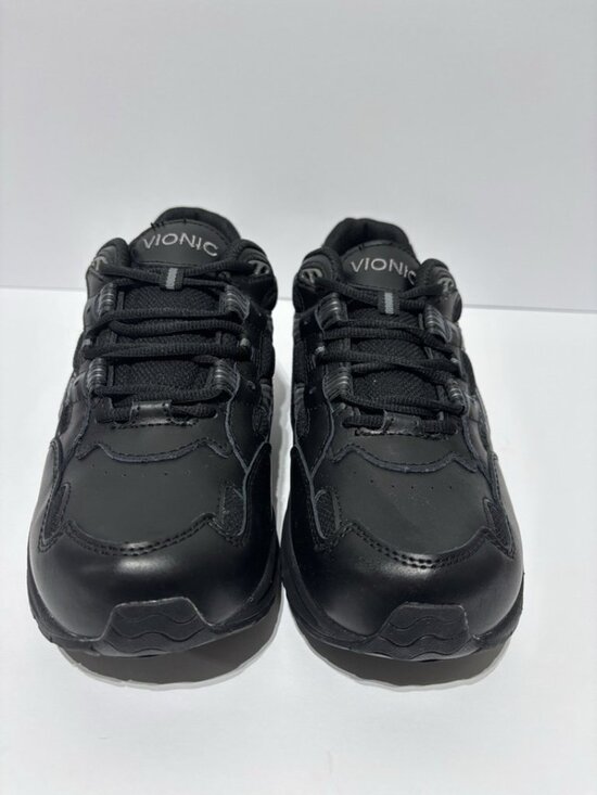 Vionic Men’s 23Walk Walker Black Leather Sneakers, Size 10 M main image 4